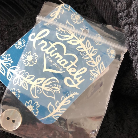 Free People Lace Daydream Bodycon Slip Dress Black - Picture 6 of 6